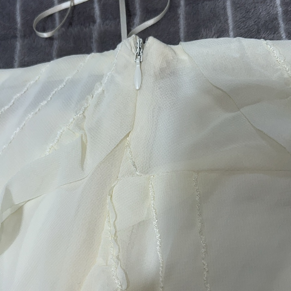 NWT Strapless Maxi Ruffle Dress - Picture 4 of 6